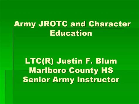 JROTC character development